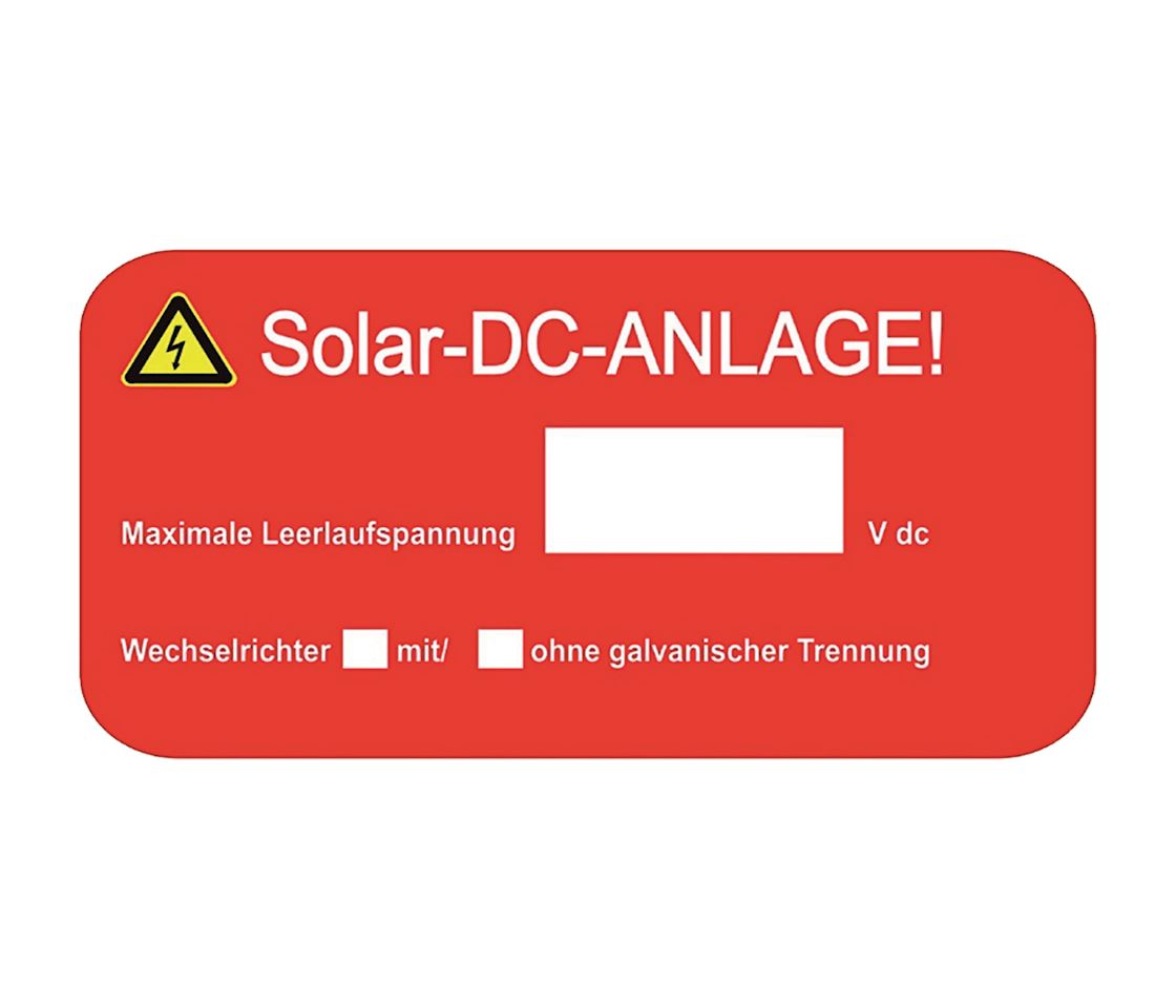 EET PVC 50x90mm signalrot