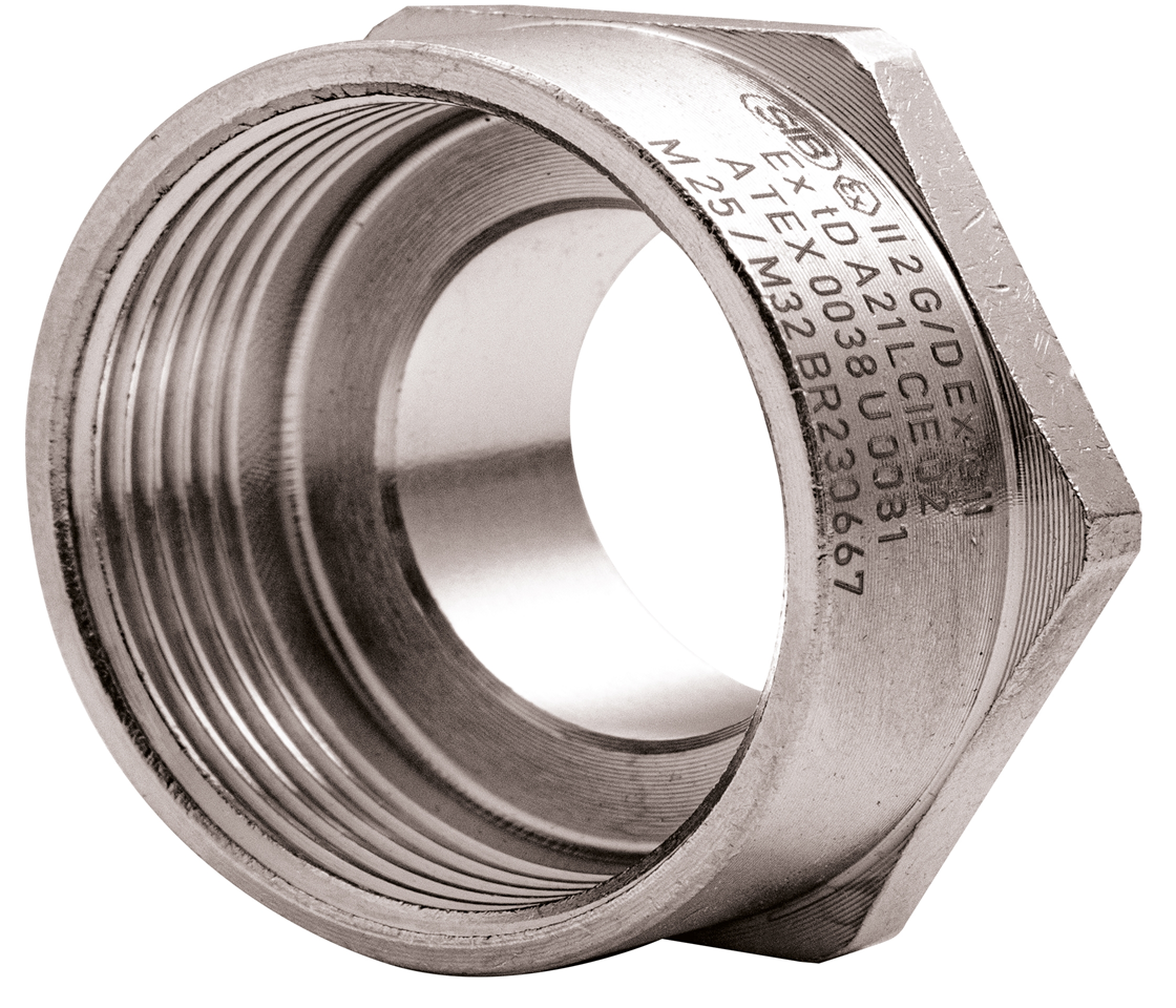 Erweiterung mit Flachdichtung Exe